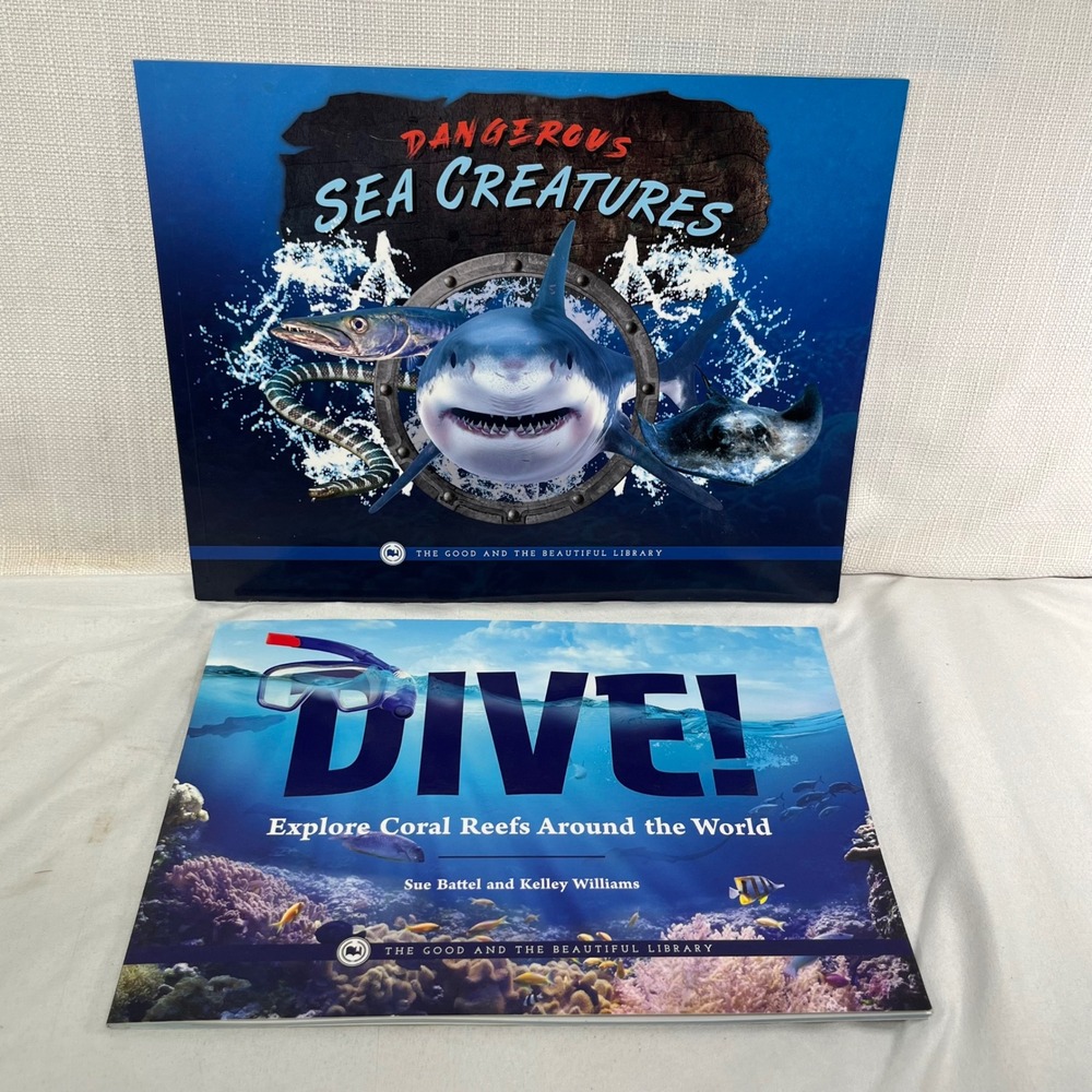 The Good and the Beautiful Library Dangerous Sea Creatures & DIVE! Book Set